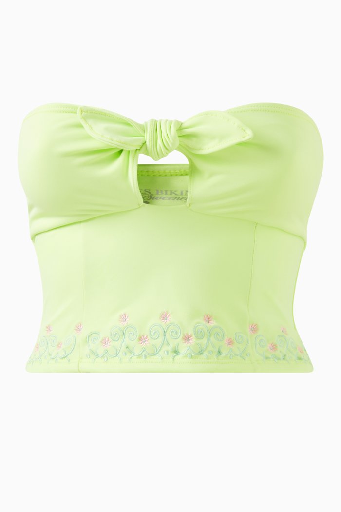 

x Sydney Sweeney Rocky Bikini Top, Green