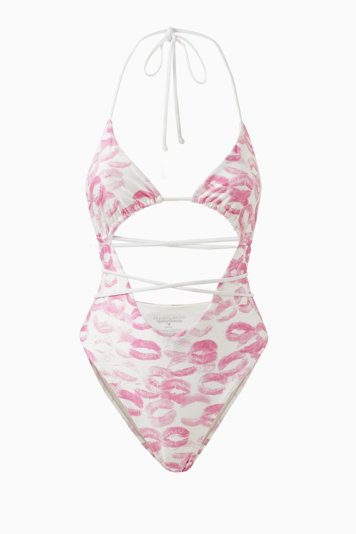 

x Sydney Sweeney Gemma Wrap One-piece Swimsuit, Pink