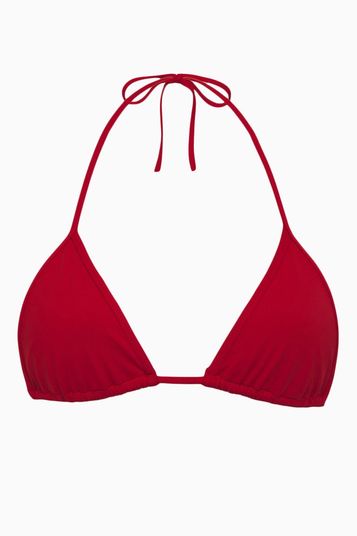 x Pamela Anderson Zeus Bikini Top, Red