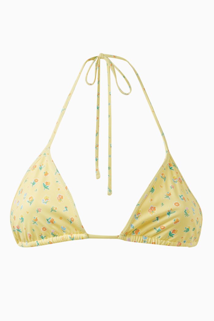 

x Pamela Anderson Zeus Bikini Top, Yellow