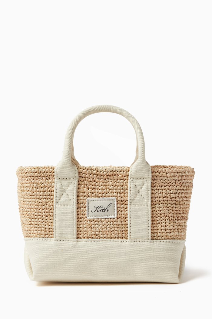 

Noemi Tote Bag in Raffia, Neutral