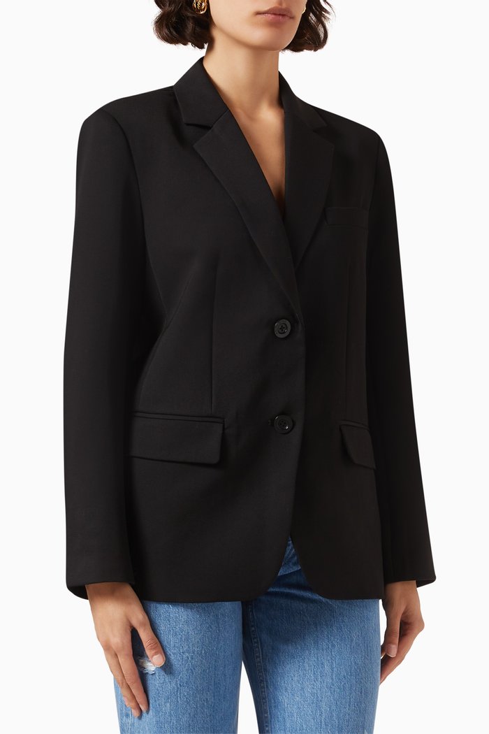

Classic Blazer in Wool, Black