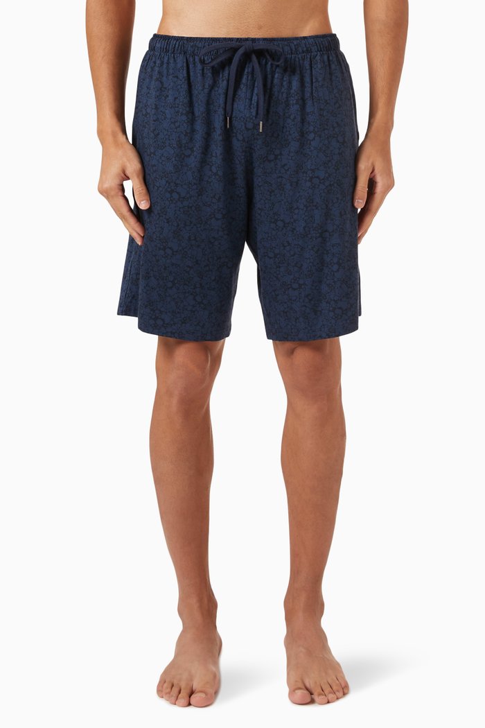 

London 10 Lounge Shorts in Micro-modal, Blue