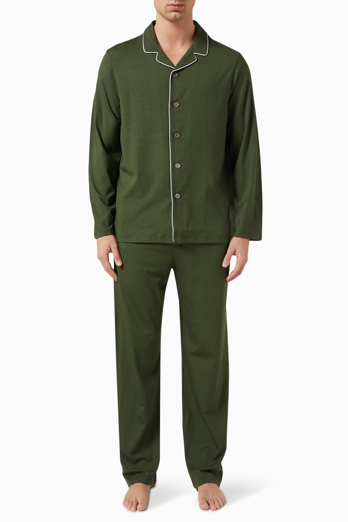 

Pyjama Set in Micro Modal, Green