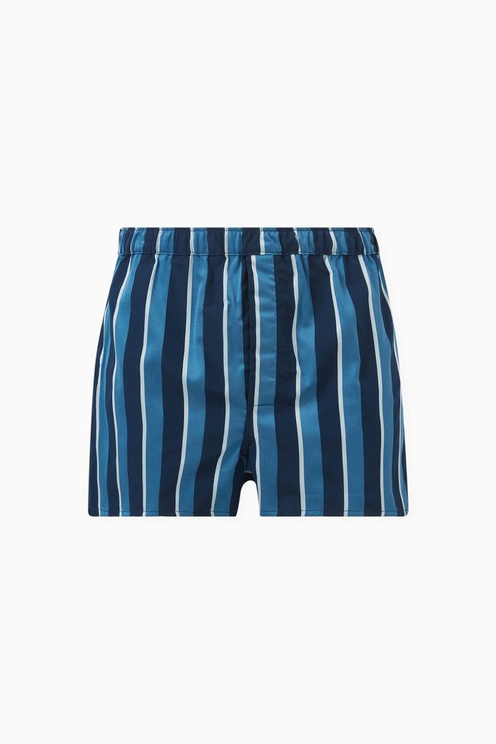 

Royal Boxer Shorts in Cotton, Blue