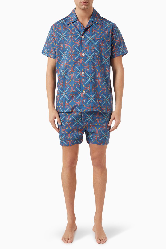 

Ledbury Pyjama Set in Cotton, Multicolour