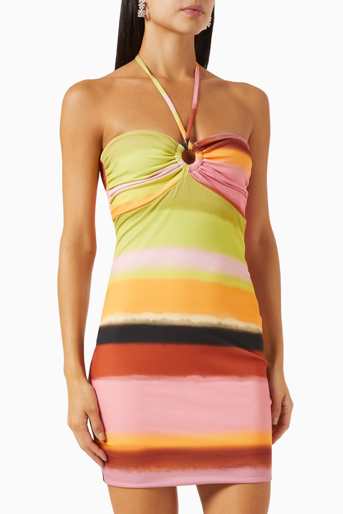 

Lisbon Stripe Mini Dress, Multicolour