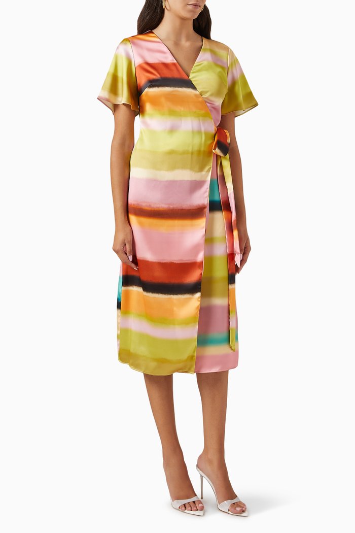 

Lisbon Wrap Dress, Multicolour