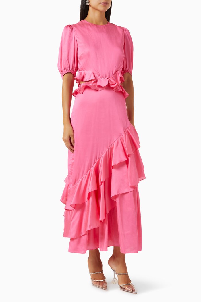

Marla Cut-out Dress in Viscose, Pink