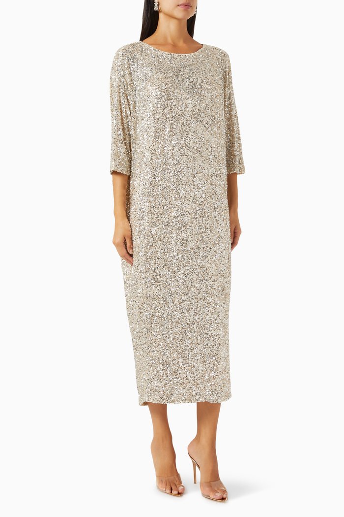 

Sequin Jem Dress, Silver