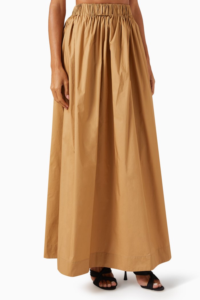 

Collected Maxi Skirt, Brown