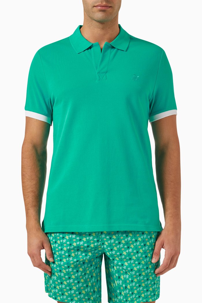 

Palatin Polo Shirt in Organic Cotton-piqué, Green