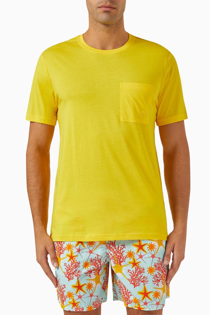 

Titus T-shirt in Organic Cotton-jersey, Yellow