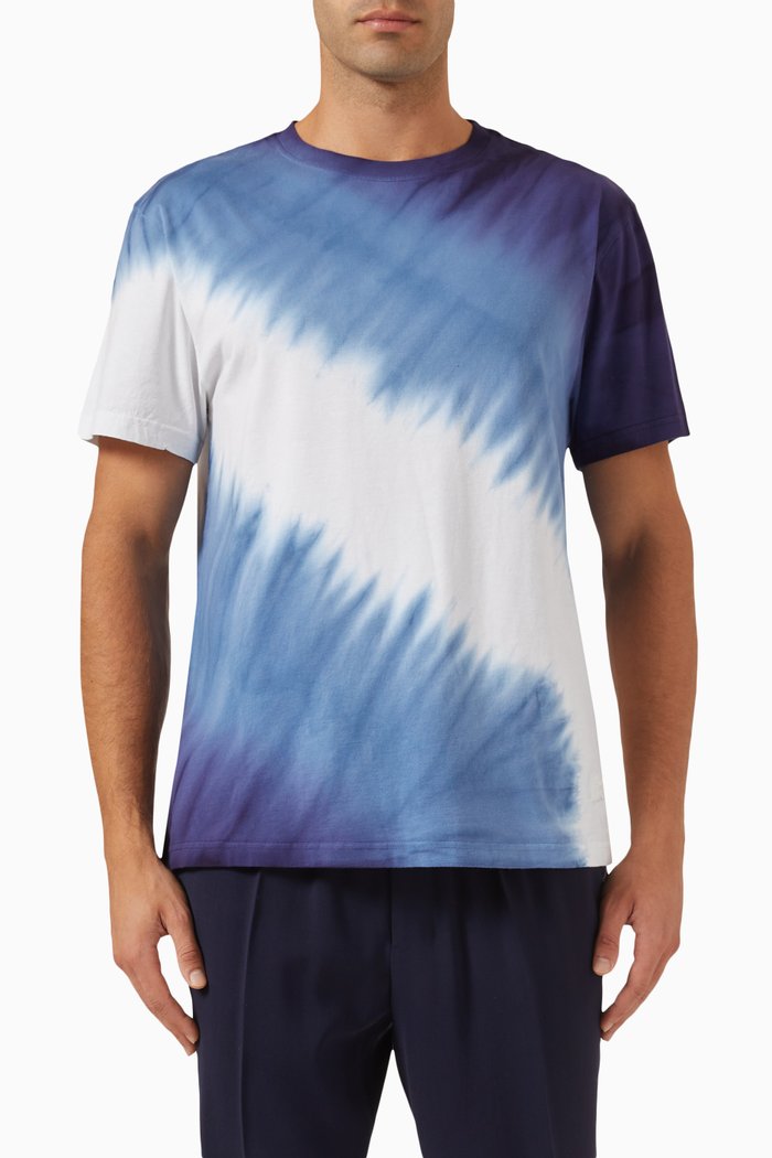 

Tareck Tie-dyed T-shirt in Organic Cotton-jersey, Multicolour
