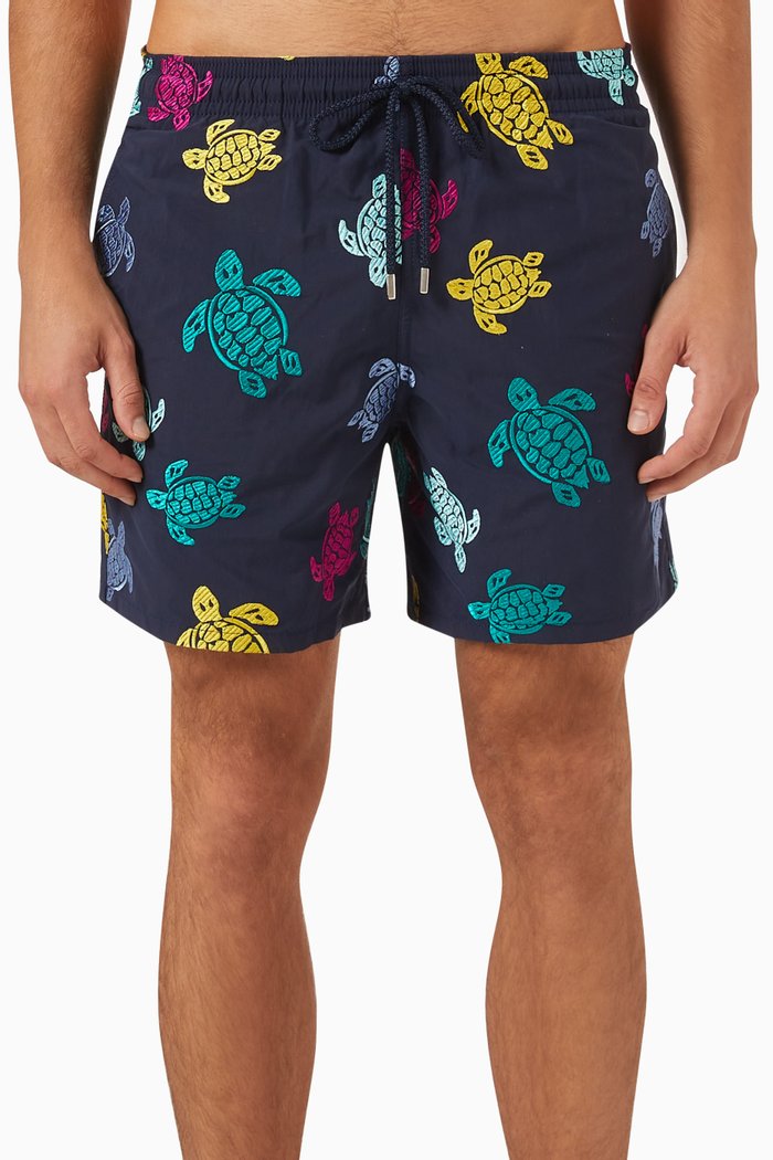 

Mistral Embroidered Swim Shorts in Econyl®, Neutral