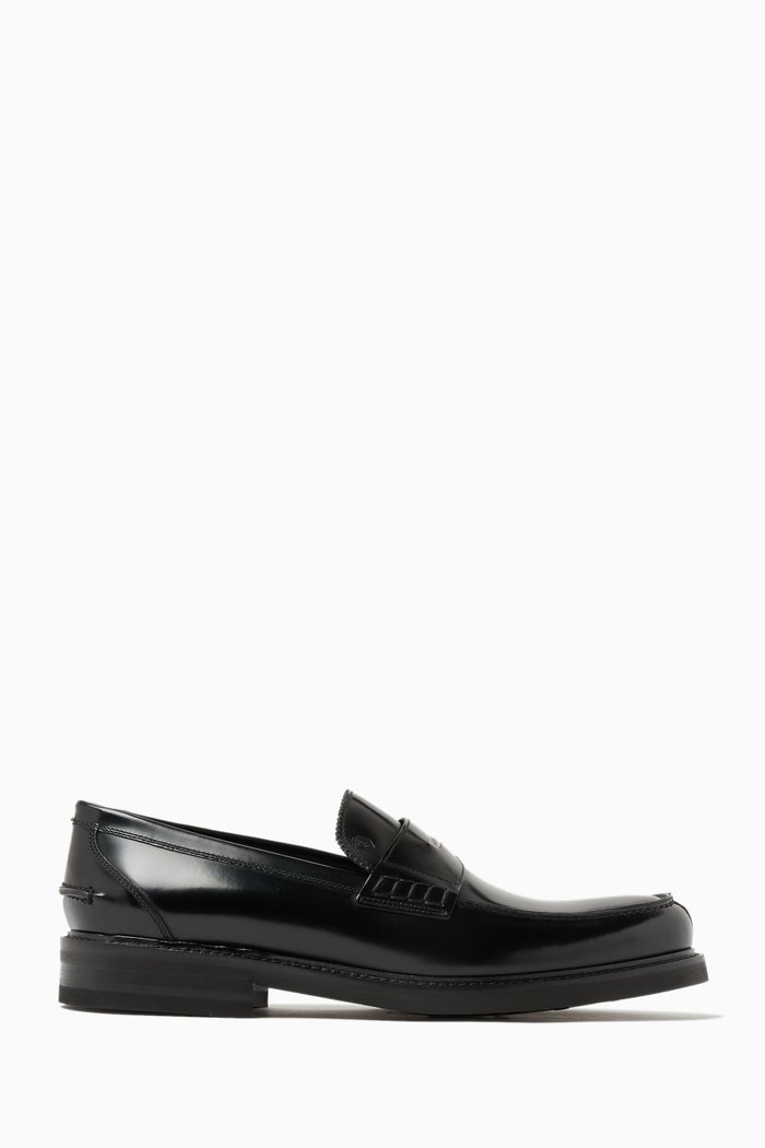 

Penny Loafers in Calfskin Leather, Black