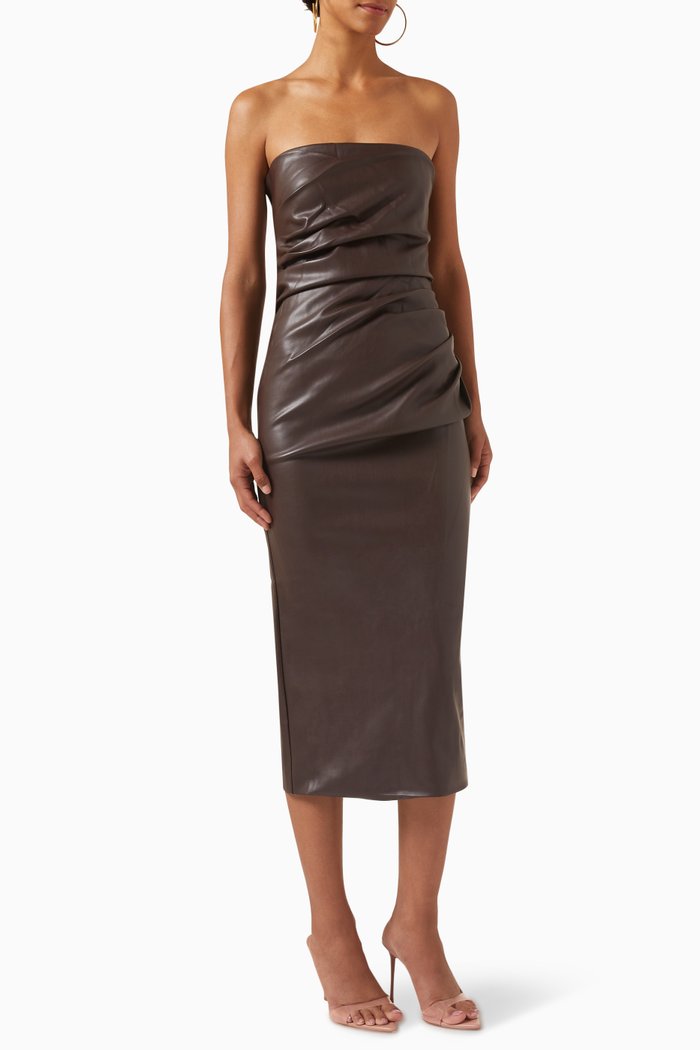 

Griffin Midi Dress, Brown