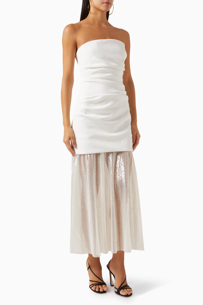 

Nasrin Strapless Dress, White