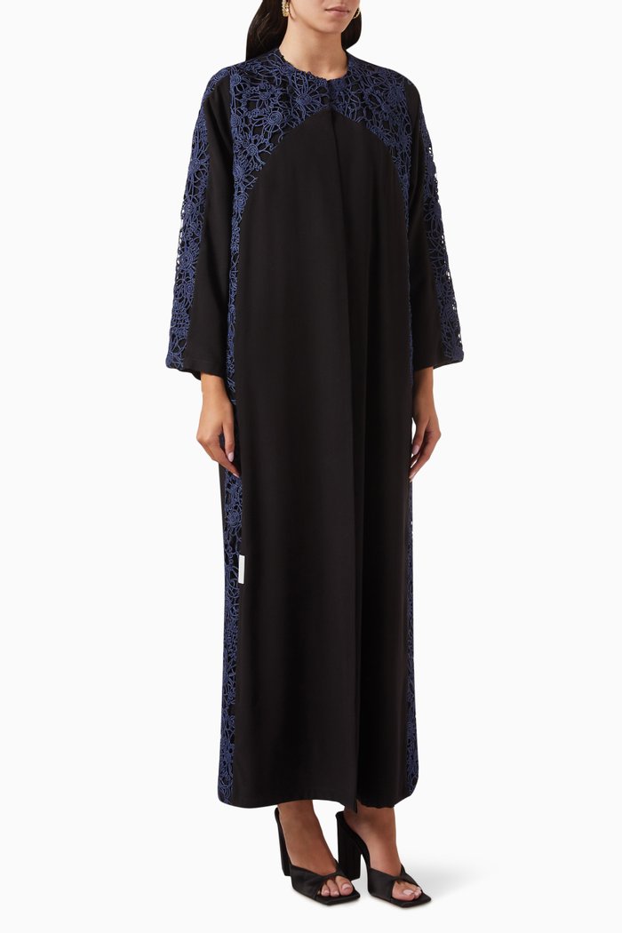 

Lace-panel Abaya, Multicolour