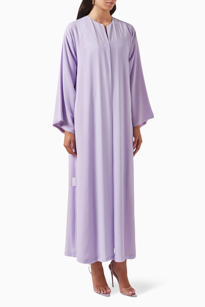

Square-cut Abaya, Purple