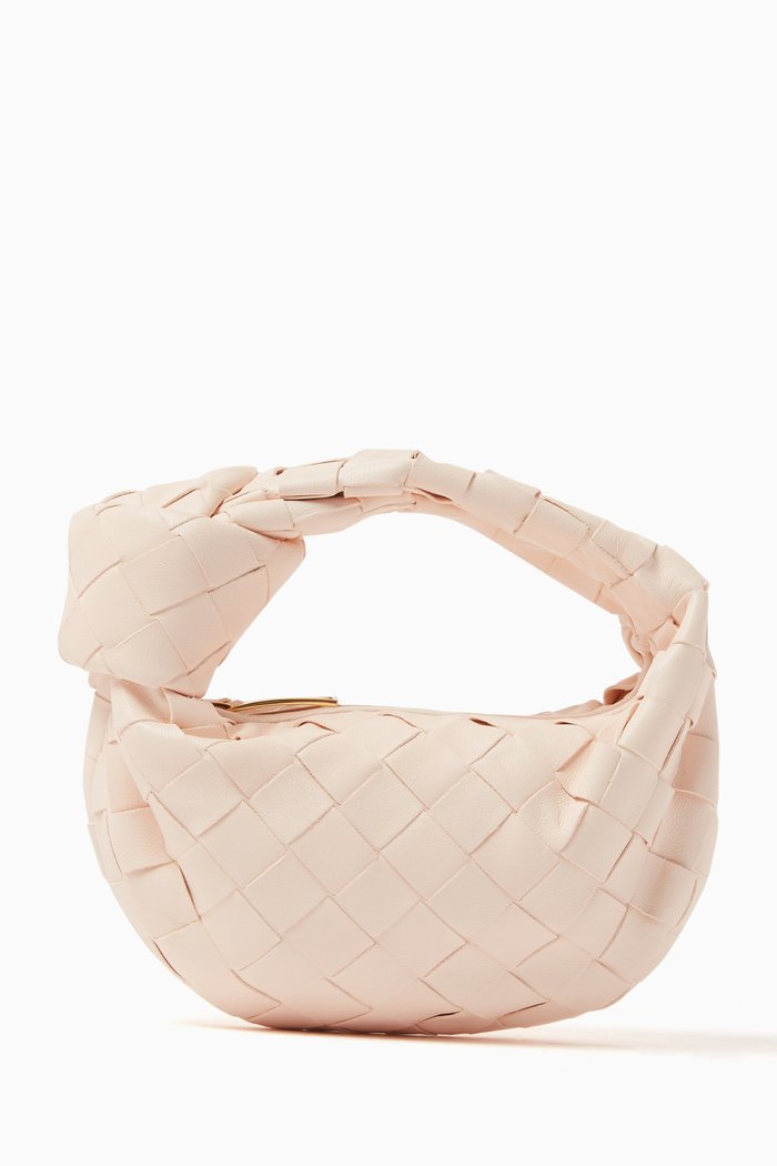 

Candy Jodie Bag in Intrecciato Leather, Neutral