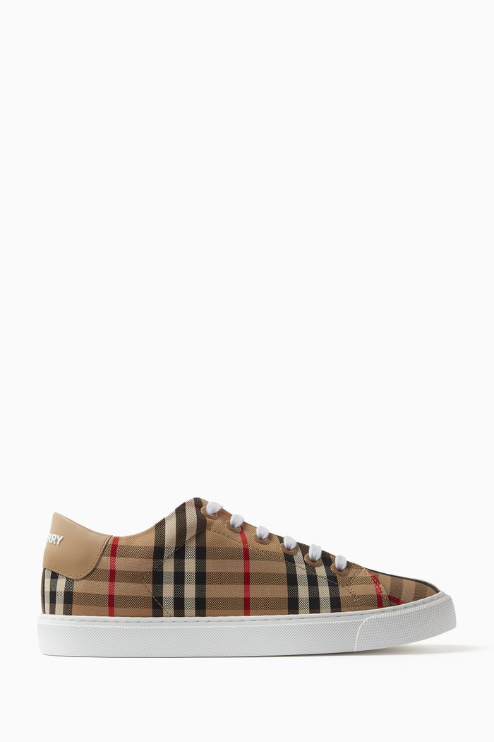 

Sneakers in Vintage Check & Leather, Neutral