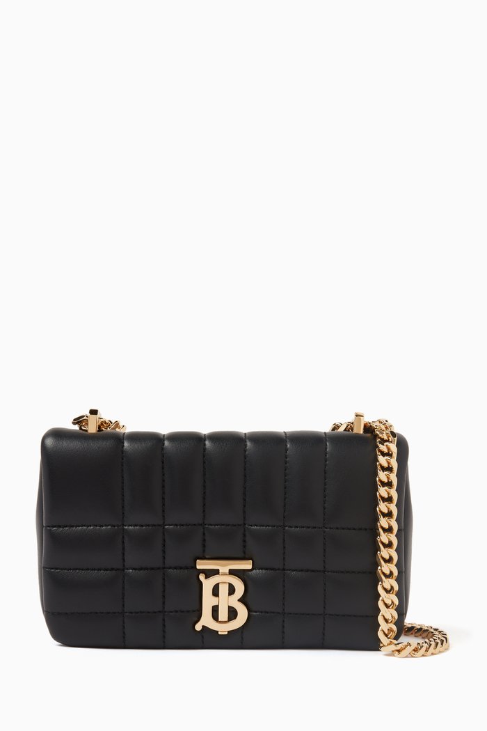 

Mini Lola Shoulder Bag in Quilted Leather, Black