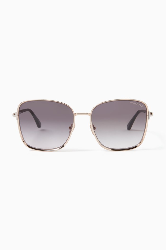 Fern Sunglasses in Metal, Gold