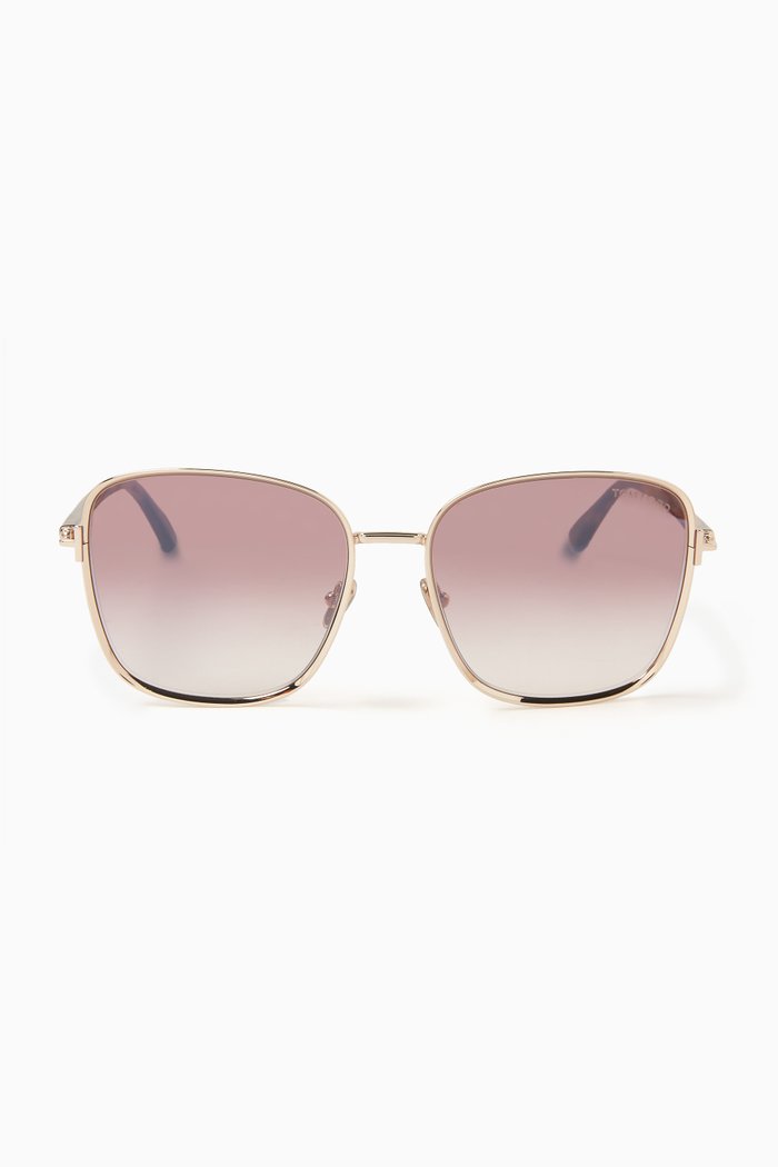 

Fern Sunglasses in Metal, Gold