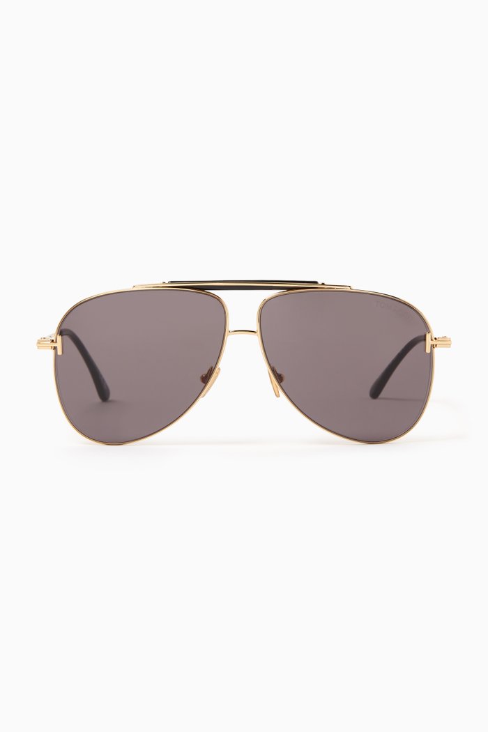 

Brady Sunglasses in Metal, Gold