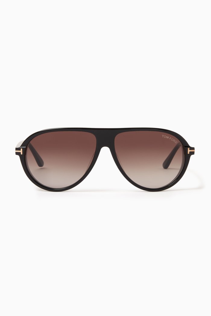 

Marcus Sunglasses in Acetate, Black