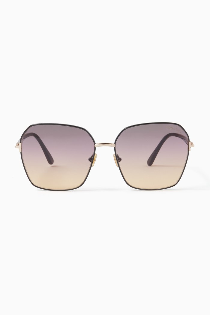 

Claudia Sunglasses in Metal, Black