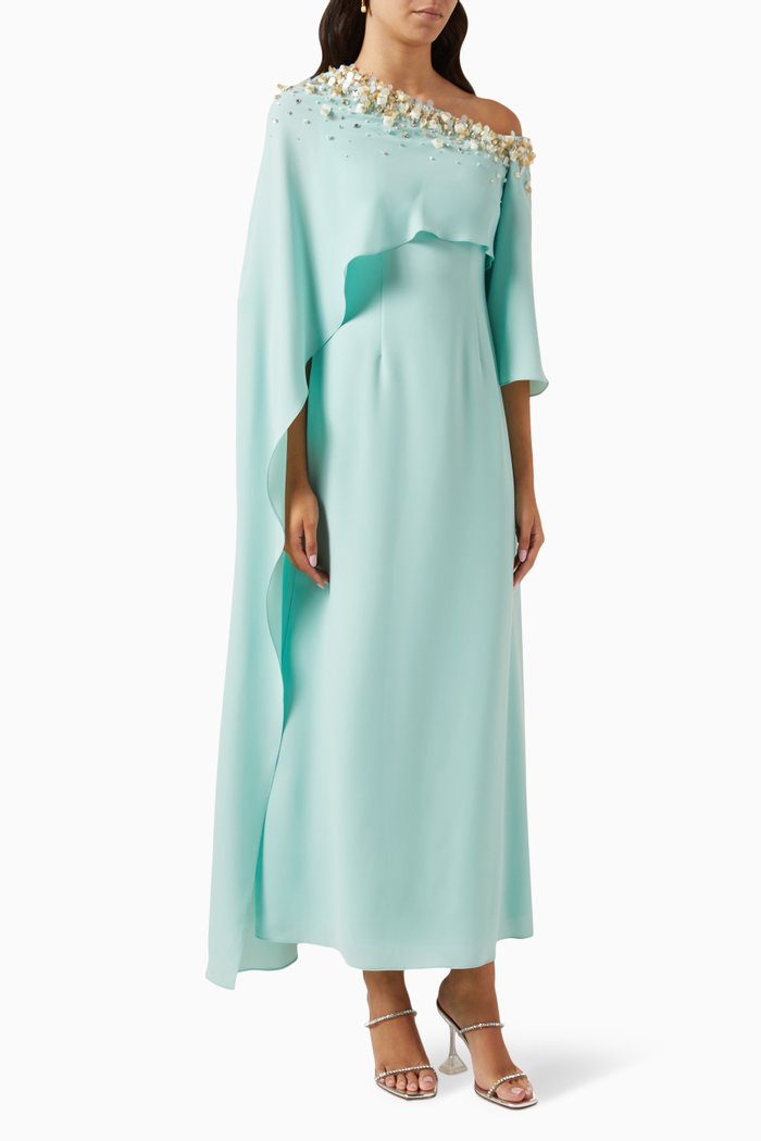 

Adelie Embellished Kaftan, Green