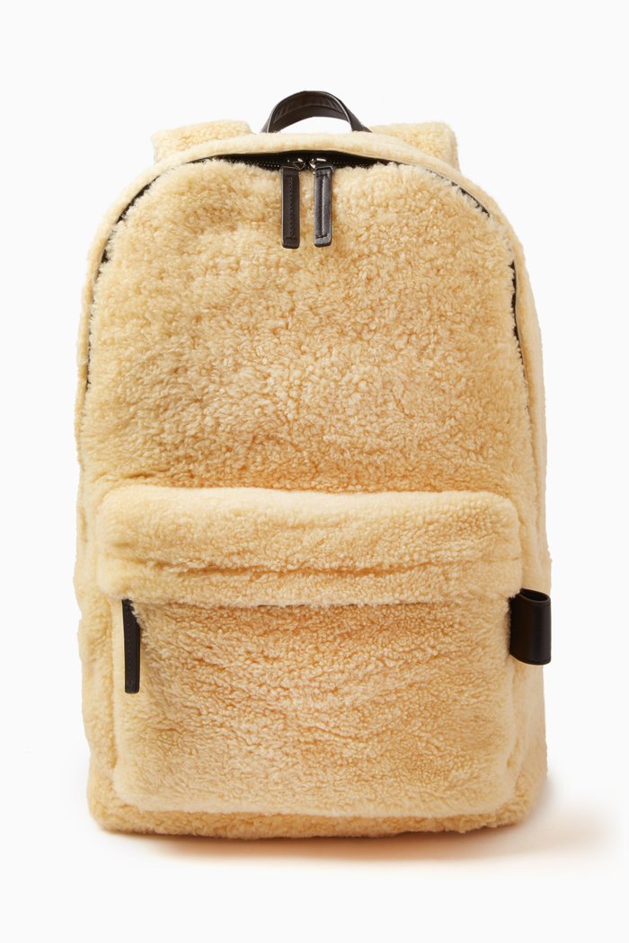 

Medium Archetype Backpack in Shearling, Neutral