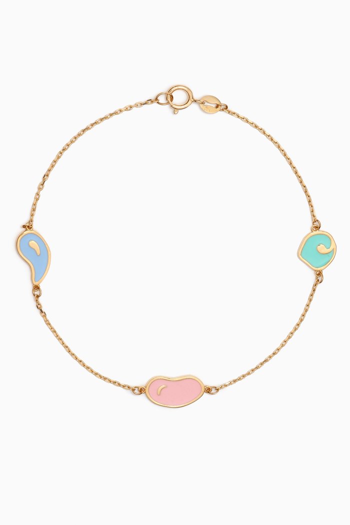 

La Nature Enamel Bracelet in 18kt Gold, Yellow