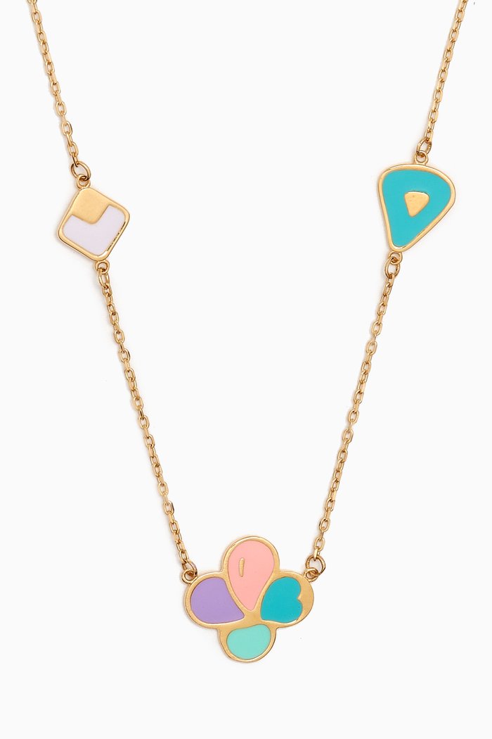 

La Nature Enamel Necklace in 18kt Gold, Yellow