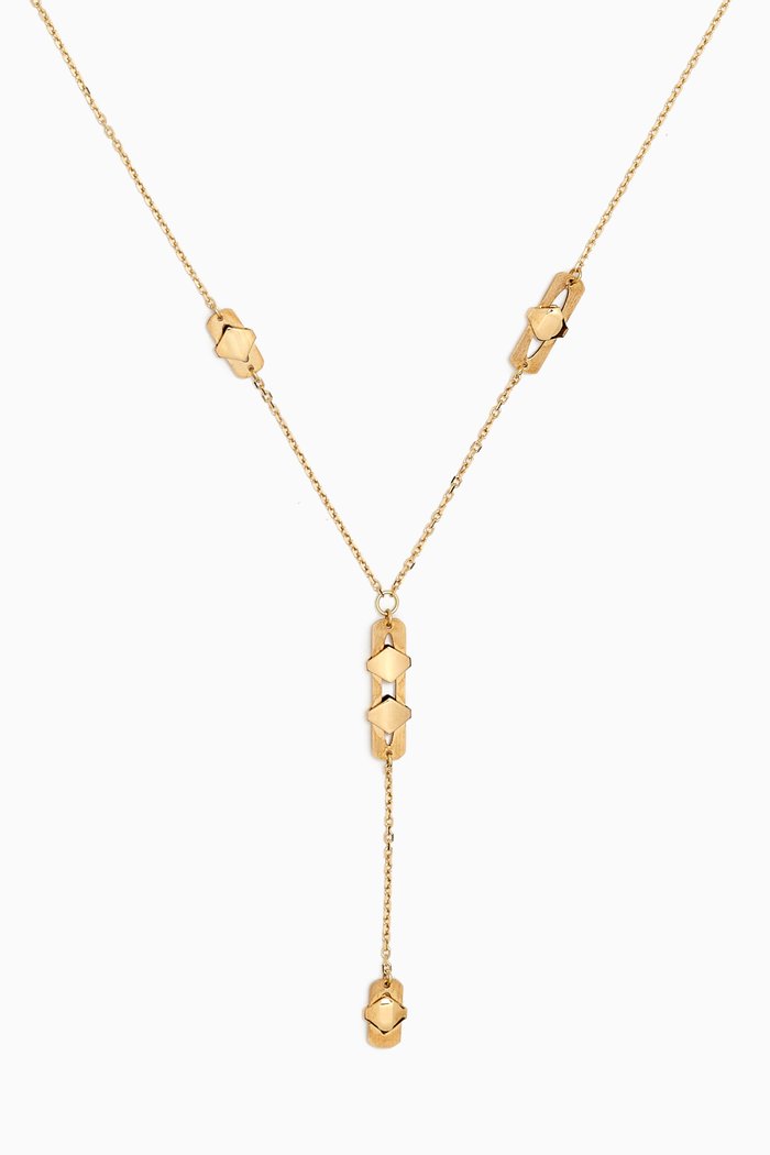 Moda Geometrica Y Necklace in 18kt Gold, Yellow