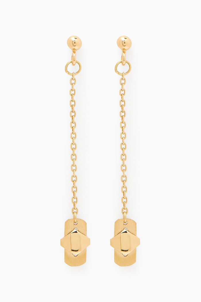 

Moda Geometrica Drop Earrings in 18kt Gold, Yellow