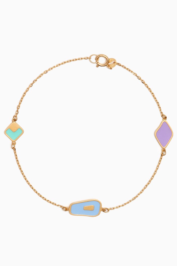 

La Nature Enamel Bracelet in 18kt Gold, Yellow