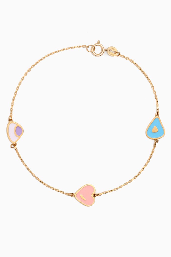 

La Nature Enamel Bracelet in 18kt Gold, Yellow