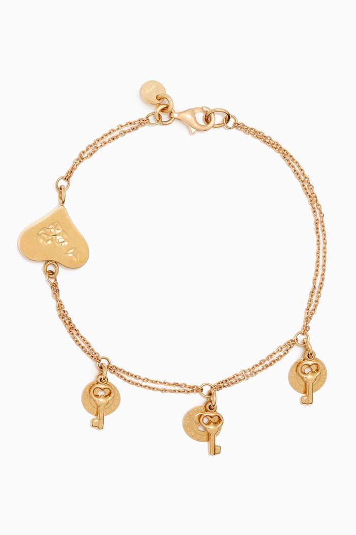 

Moda Mixed Hearts Bracelet in 18kt Gold, Yellow