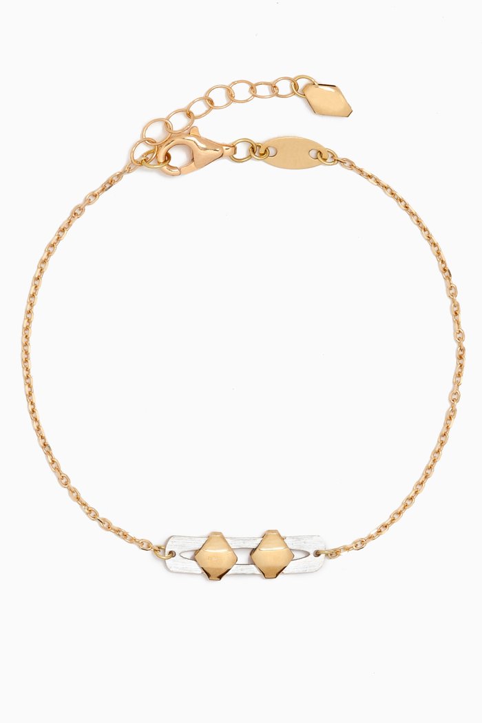 

Moda Geometrica Bracelet in 18kt Gold, Multicolour