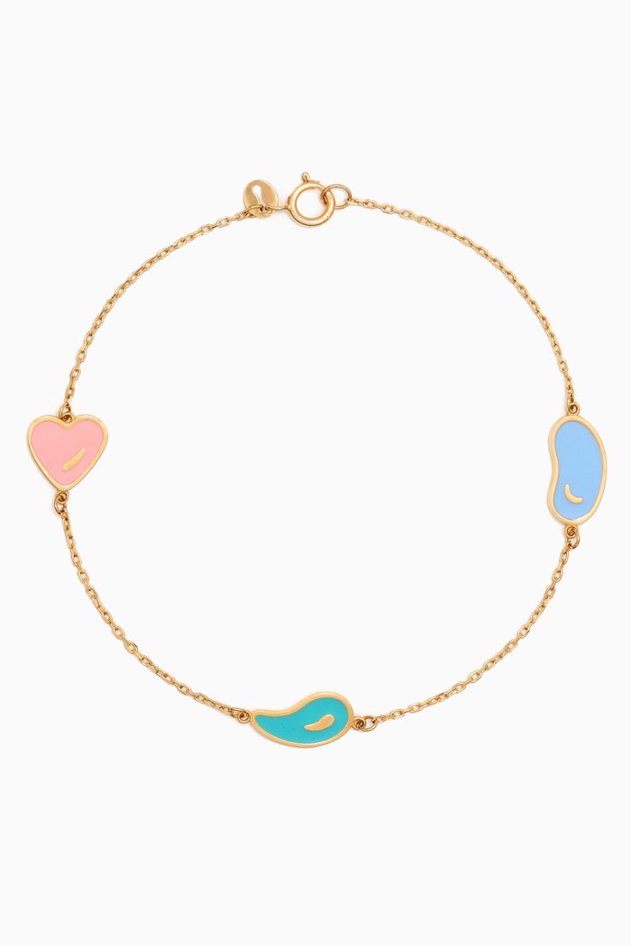 

La Nature Enamel Bracelet in 18kt Gold, Yellow