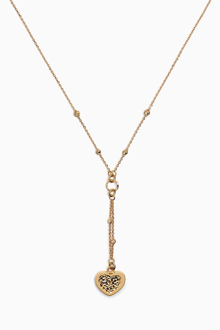 

Moda Heart Necklace in 18kt Gold, Yellow