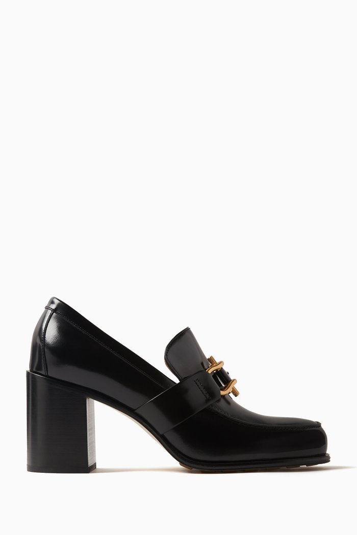 Monsieur 100 Pumps in Calfskin Leather, Black