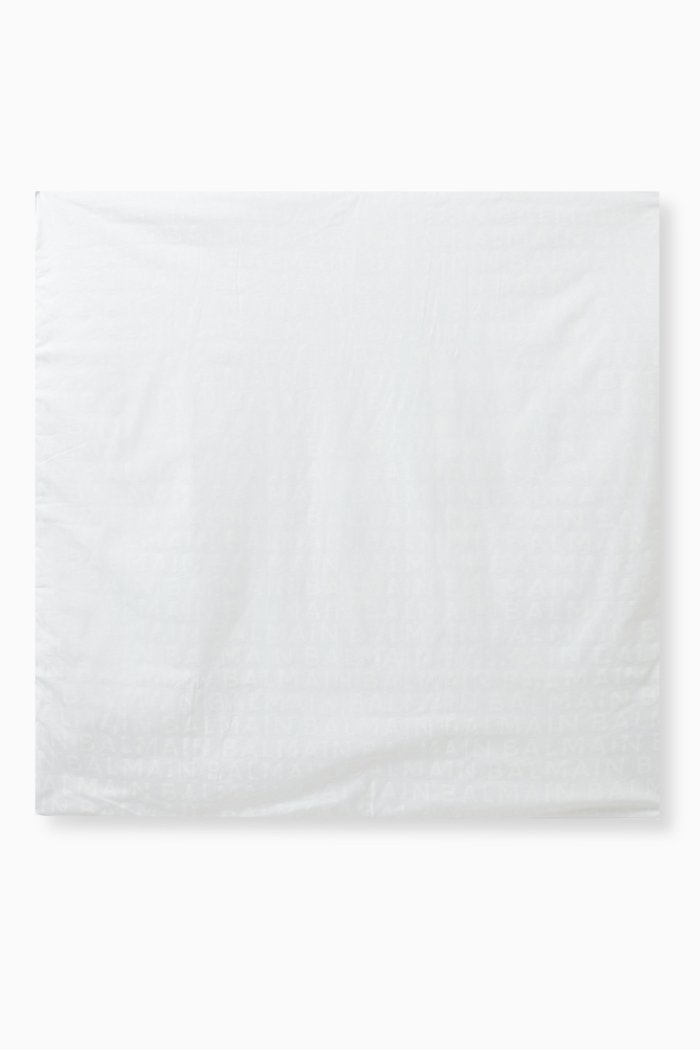 

Logo Blanket in Cotton, White