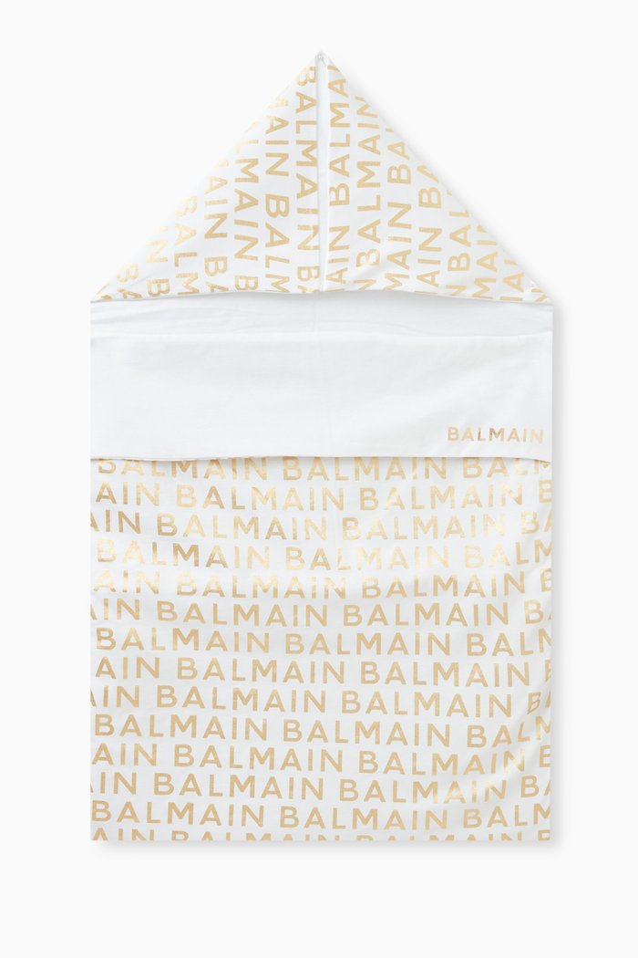 

Logo Sleeping Bag in Cotton, White