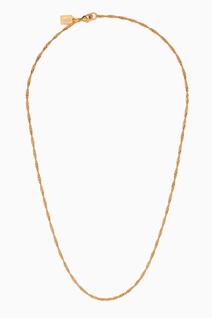 

Nonna Chain Necklace in 18kt Gold-plated Brass
