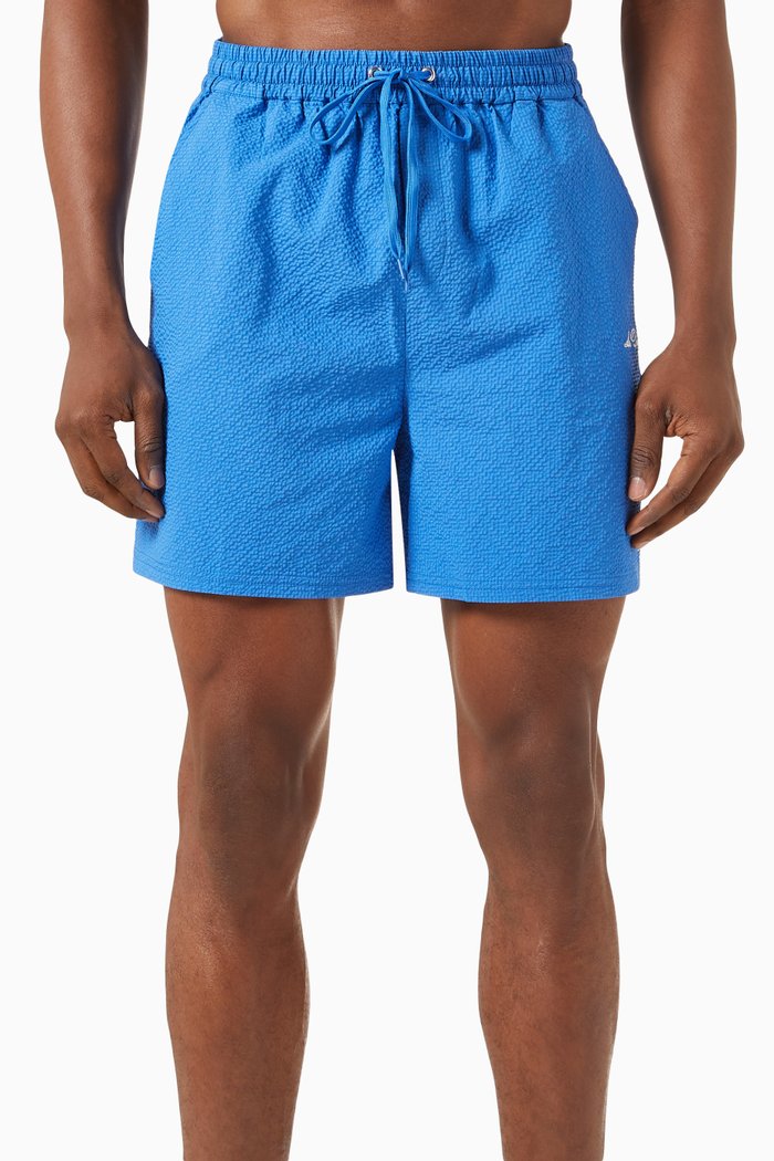 

Stan Swim Shorts in Seersucker, Blue