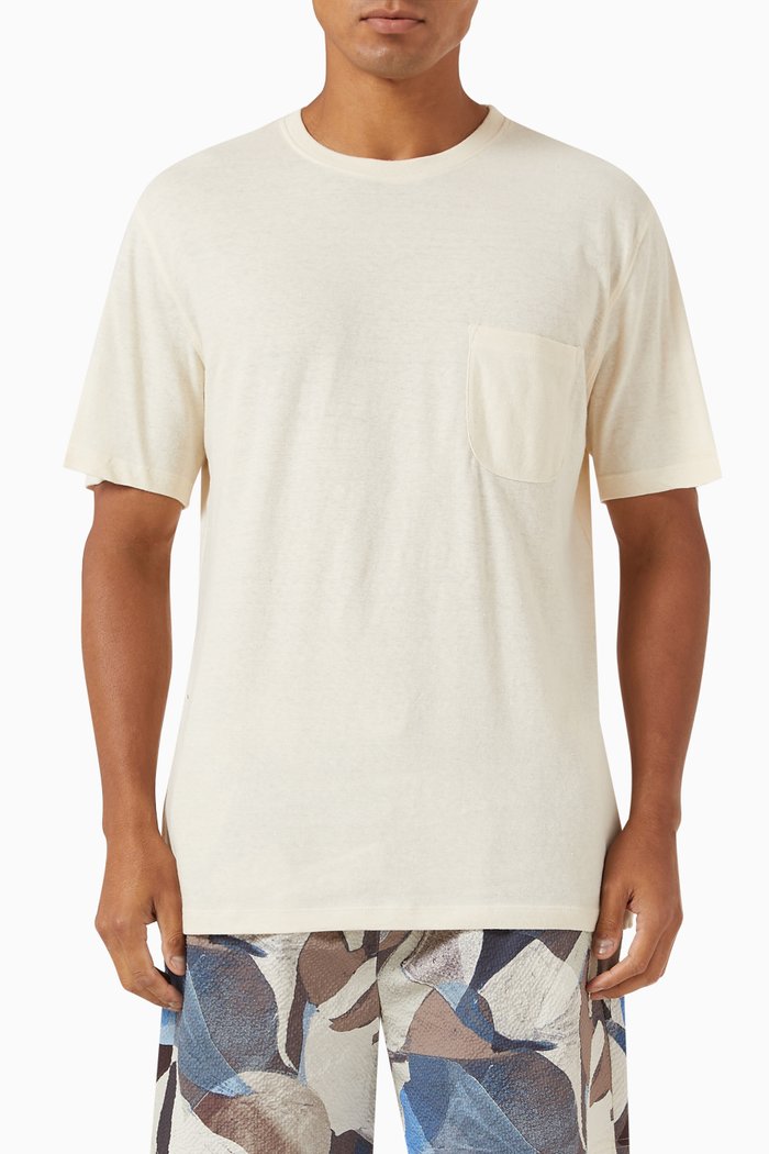 

Anton T-shirt in Linen, Neutral